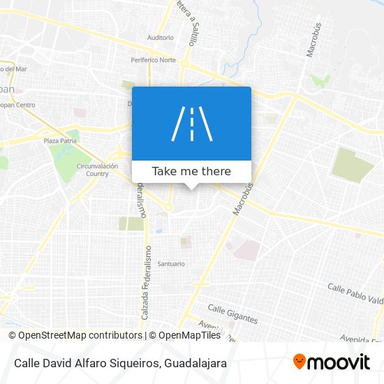 Mapa de Calle David Alfaro Siqueiros
