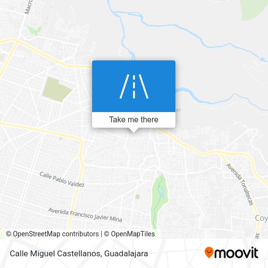 Mapa de Calle Miguel Castellanos