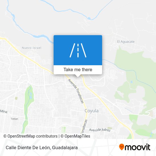 Mapa de Calle Diente De León
