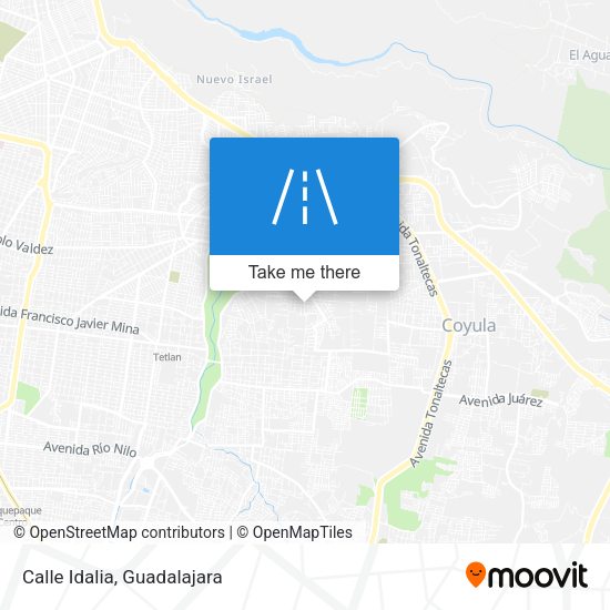 Mapa de Calle Idalia