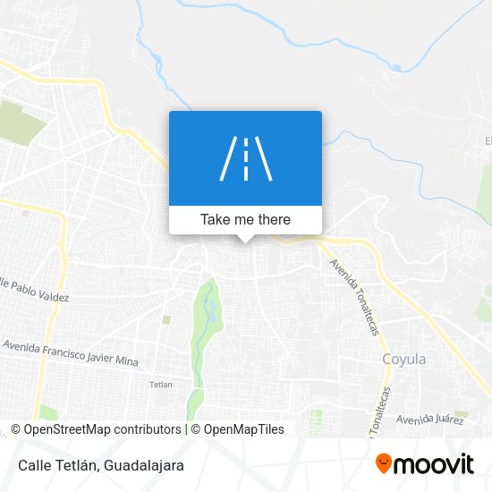 Mapa de Calle Tetlán