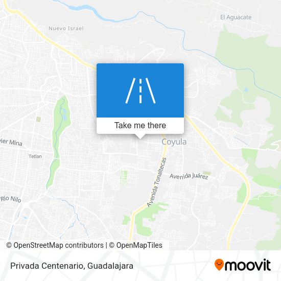 Privada Centenario map