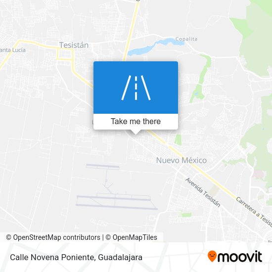 Calle Novena Poniente map