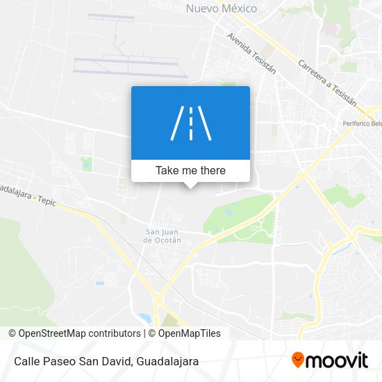 Calle Paseo San David map