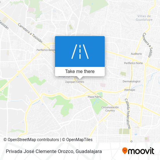Privada José Clemente Orozco map