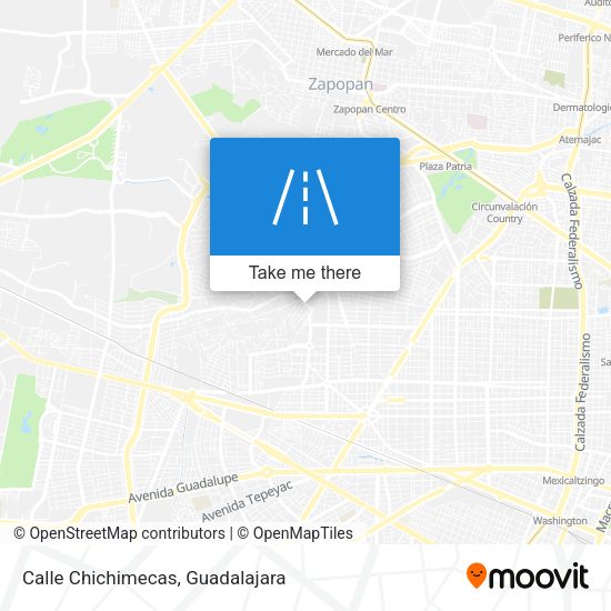 Mapa de Calle Chichimecas
