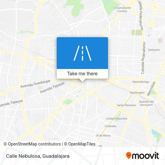 Mapa de Calle Nebulosa