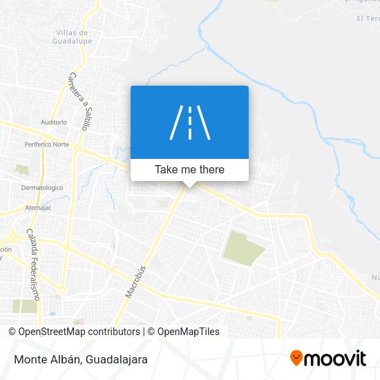 Monte Albán map