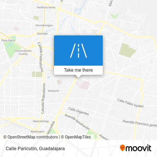 Mapa de Calle Paricutín