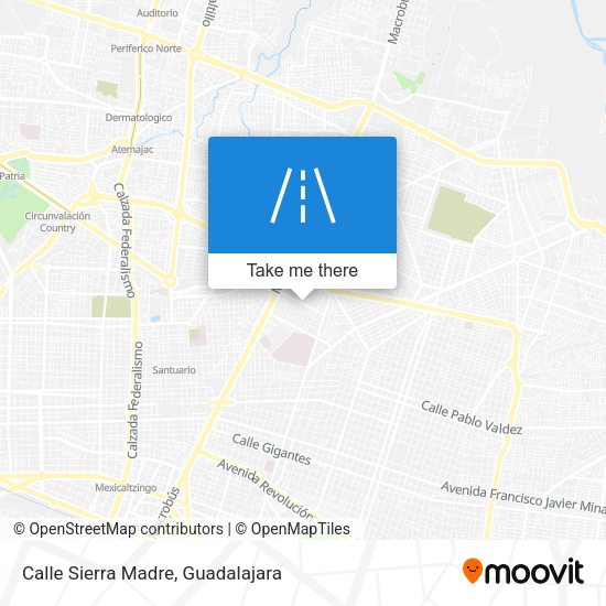Calle Sierra Madre map
