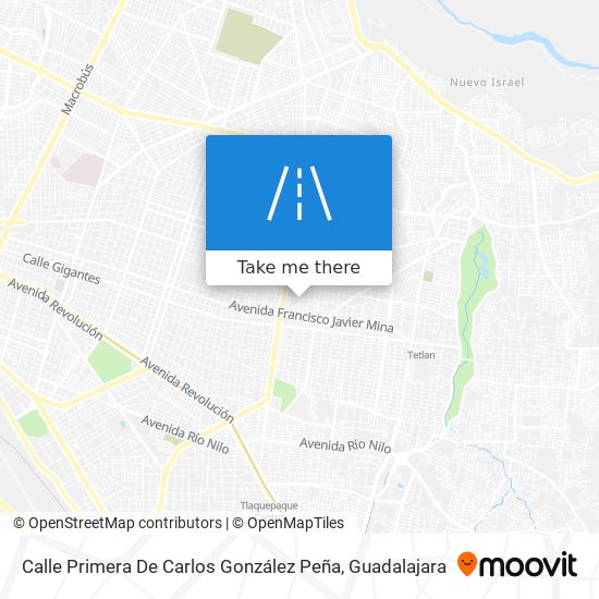 Mapa de Calle Primera De Carlos González Peña