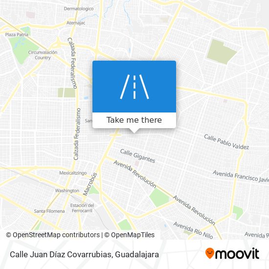 Mapa de Calle Juan Díaz Covarrubias