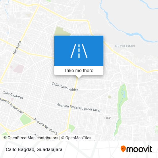 Mapa de Calle Bagdad