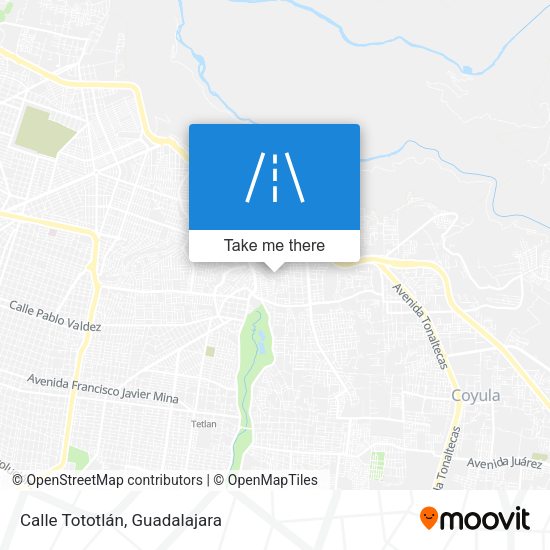 Mapa de Calle Tototlán