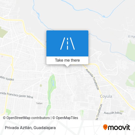 Privada Aztlán map