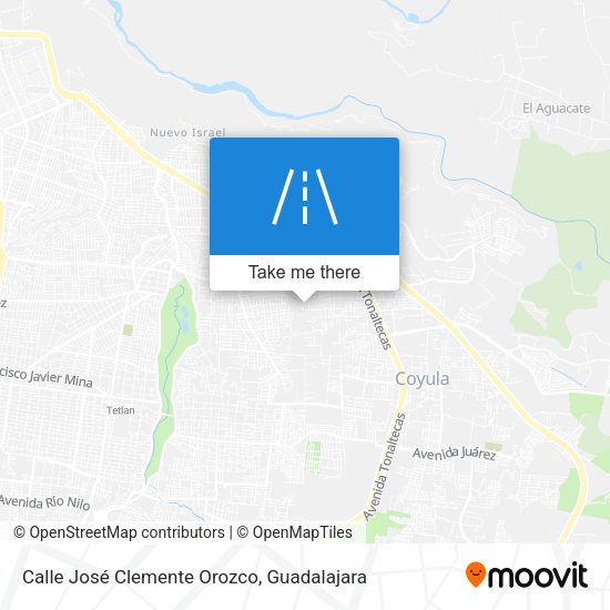 Calle José Clemente Orozco map