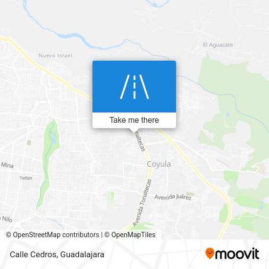 Mapa de Calle Cedros