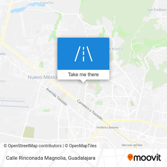Mapa de Calle Rinconada Magnolia