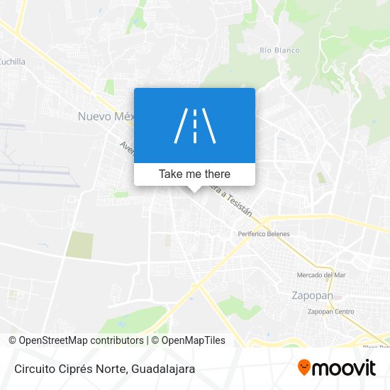 Mapa de Circuito Ciprés Norte