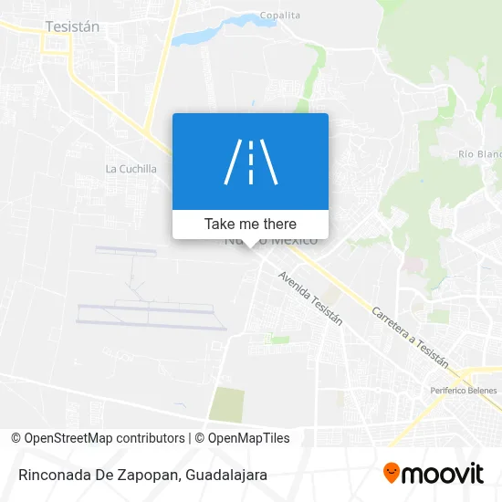 Rinconada De Zapopan map