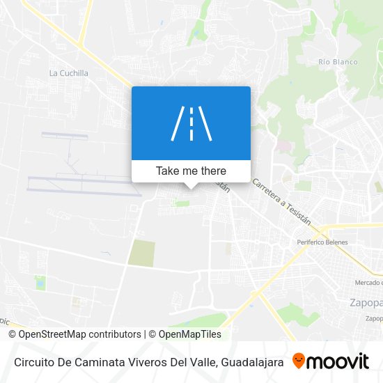 Mapa de Circuito De Caminata Viveros Del Valle