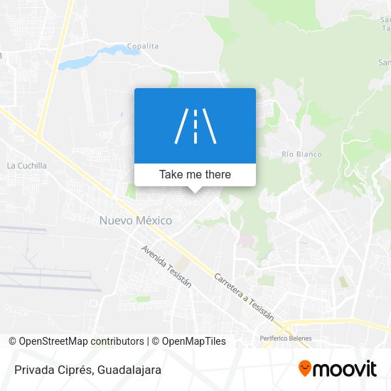 Privada Ciprés map