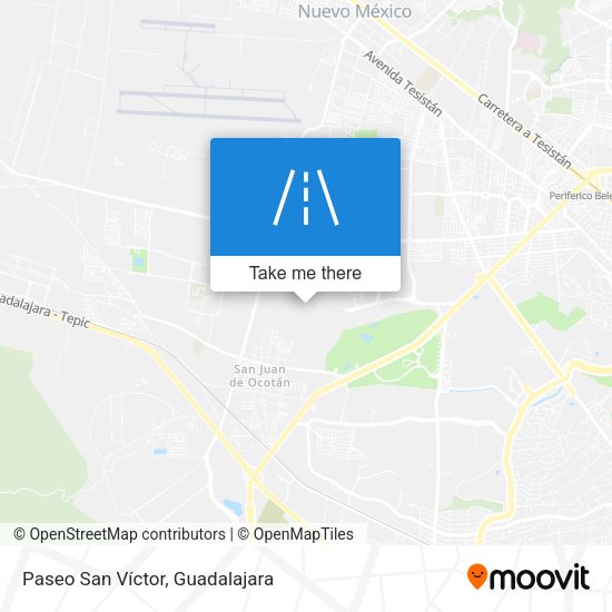 Paseo San Víctor map
