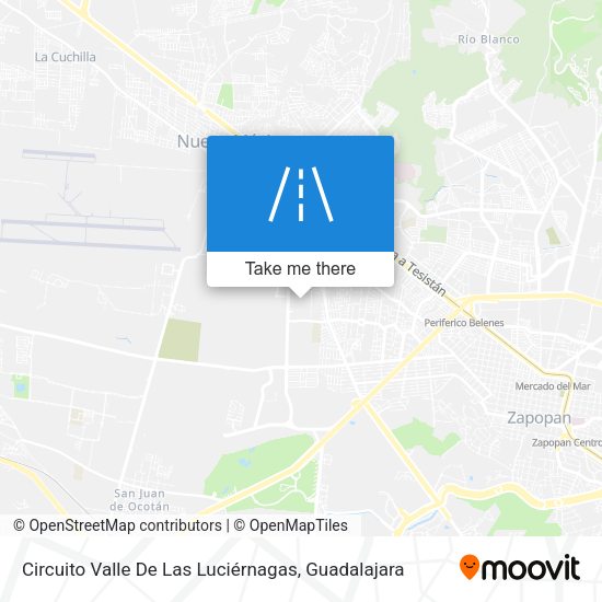 Circuito Valle De Las Luciérnagas map