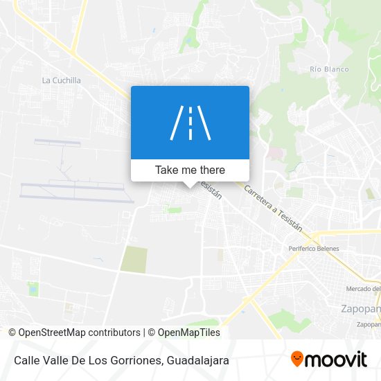 Mapa de Calle Valle De Los Gorriones
