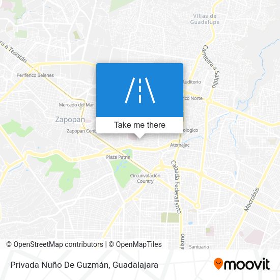 Privada Nuño De Guzmán map