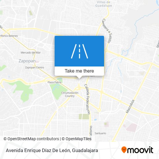 Mapa de Avenida Enrique Díaz De León