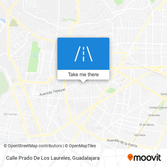 Mapa de Calle Prado De Los Laureles