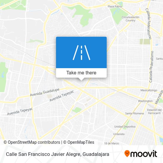 Calle San Francisco Javier Alegre map