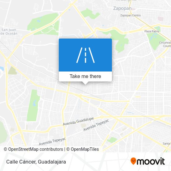 Calle Cáncer map