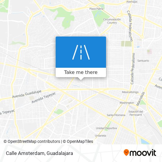 Mapa de Calle Amsterdam