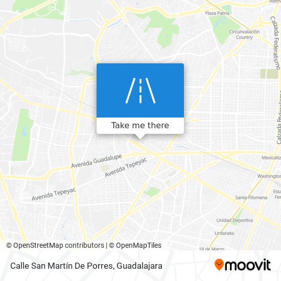 Calle San Martín De Porres map