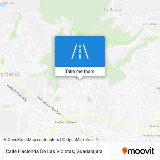 Calle Hacienda De Las Violetas map