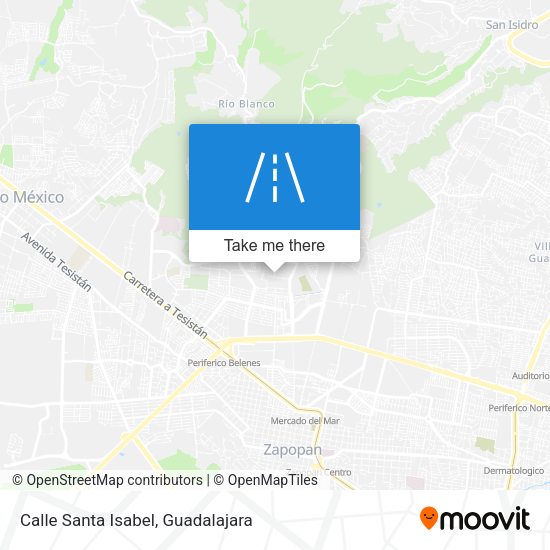 Mapa de Calle Santa Isabel