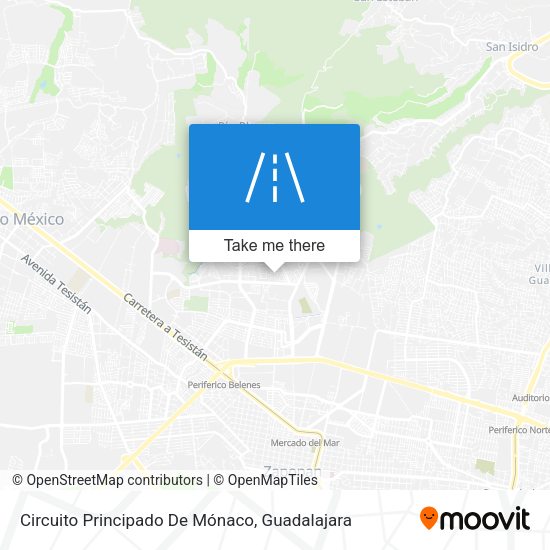 Mapa de Circuito Principado De Mónaco