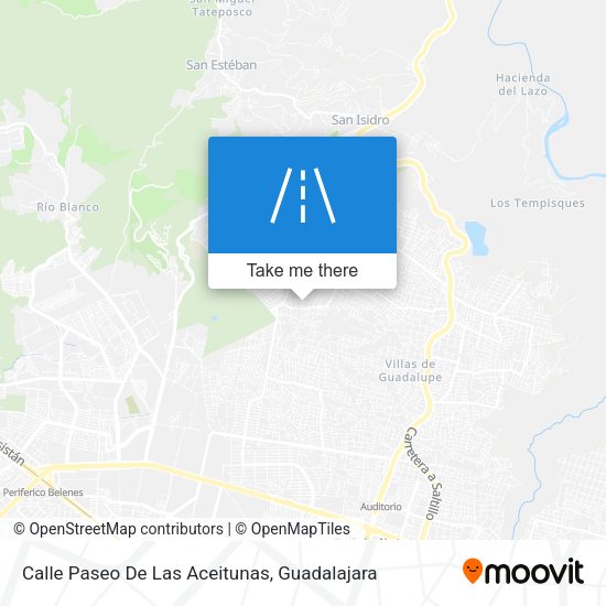 Mapa de Calle Paseo De Las Aceitunas
