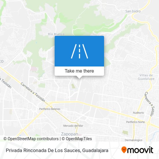 Privada Rinconada De Los Sauces map