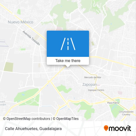 Mapa de Calle Ahuehuetes