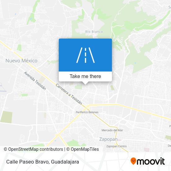 Mapa de Calle Paseo Bravo