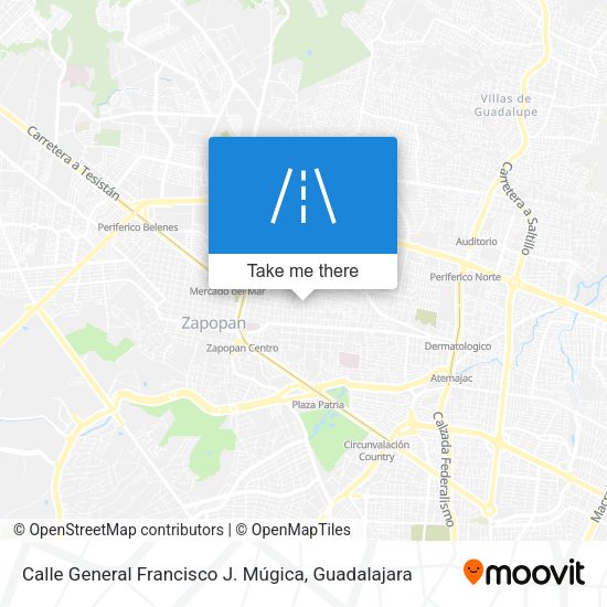 Mapa de Calle General Francisco J. Múgica