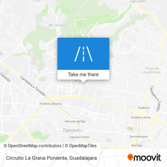 Circuito La Grana Poniente map
