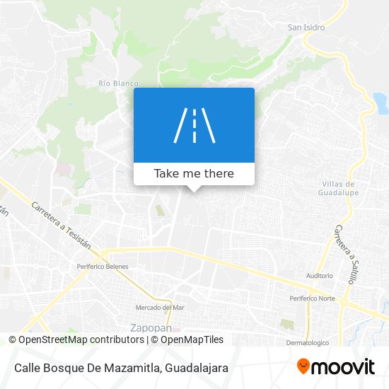 Calle Bosque De Mazamitla map