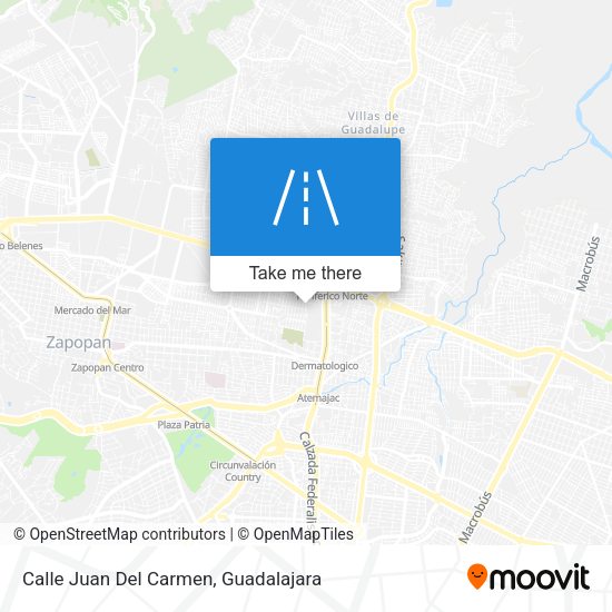 Calle Juan Del Carmen map