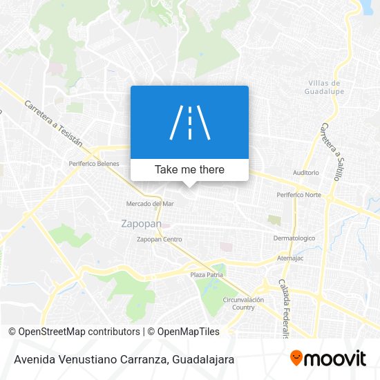 Mapa de Avenida Venustiano Carranza