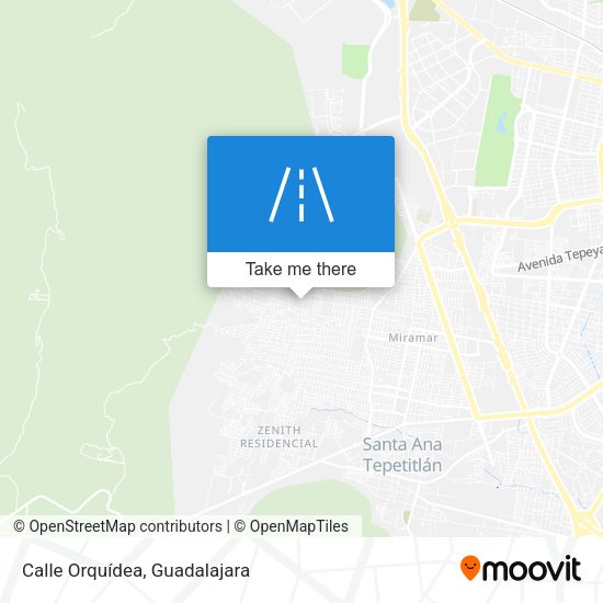 Mapa de Calle Orquídea