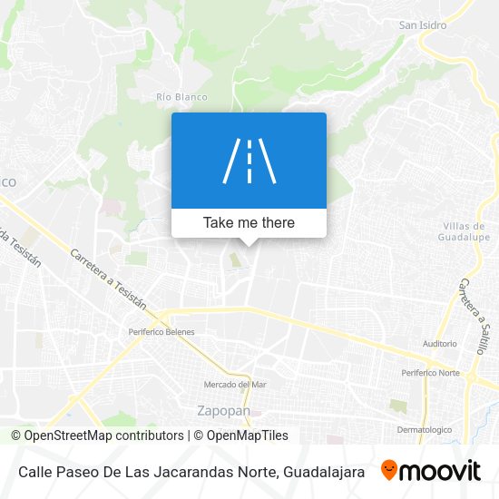 Calle Paseo De Las Jacarandas Norte map